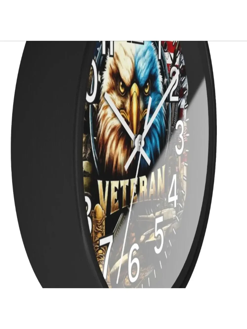 Veteran Glow In The Dark Wall Clock New!